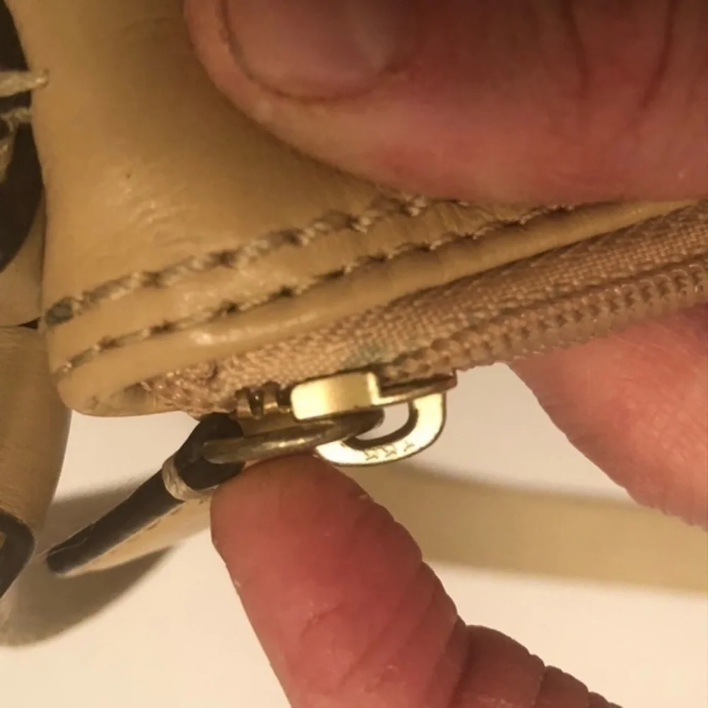 Coach front pocket turnlock leather crossbody bag